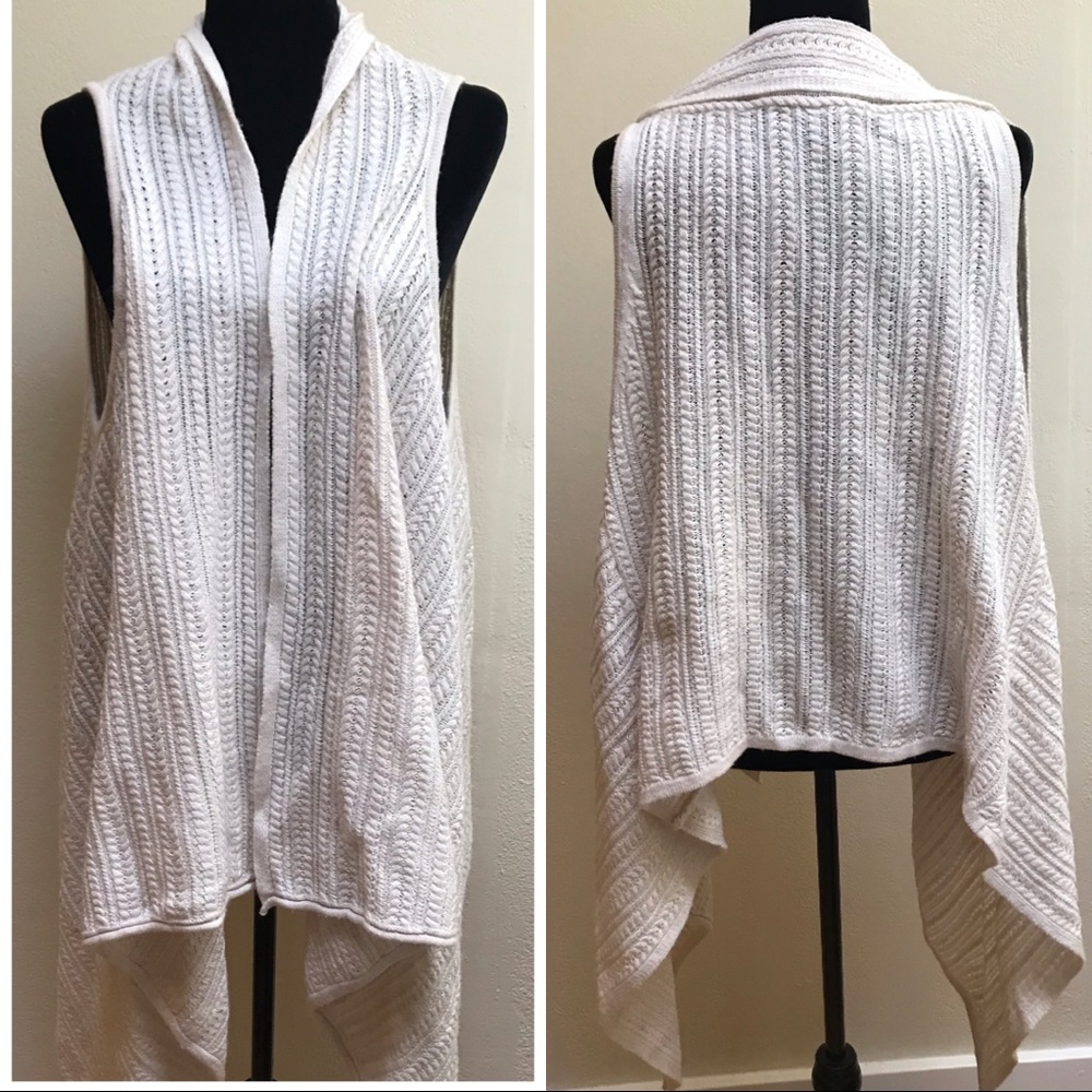 J.Jill Sleeveless Open Front Cardigan